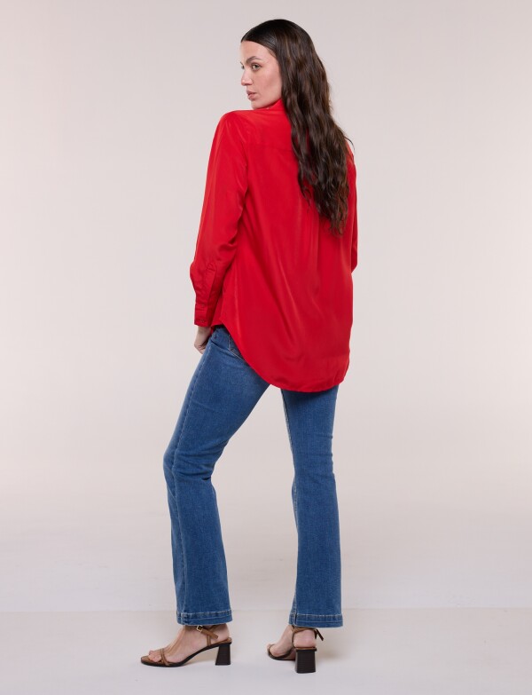Camisa Satén ROJO