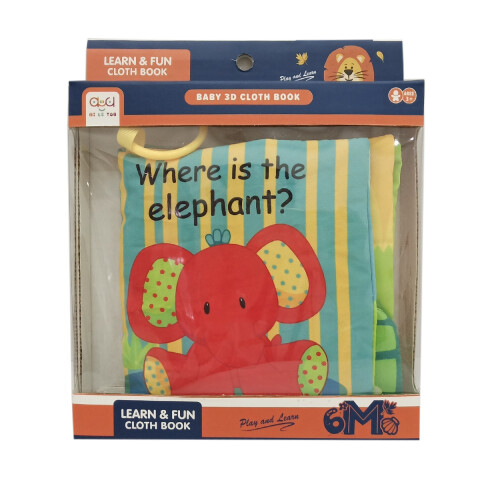 Libro Interactivo De Tela Animales Para Bebés 0-6 Meses U