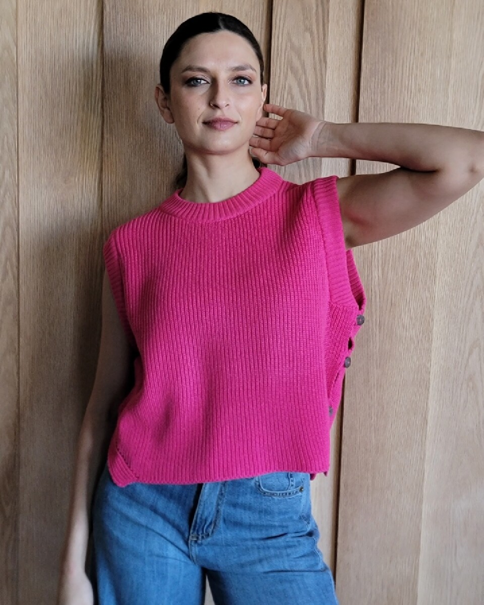 Chaleco Caracola - Fucsia 