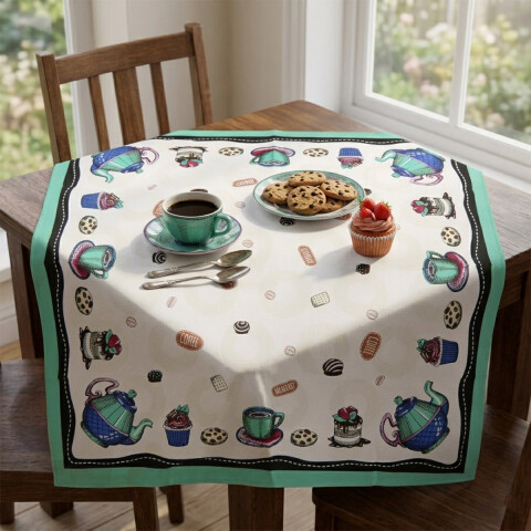 Mantel Atenas Dohler 78 x 78 cm 100% Algodón BREAKFAST 02