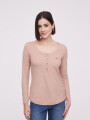 Remera Aman Beige Oscuro