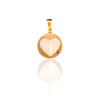 Dije Corazón-Oro bajo-Piedra Nácar-CP8570 Conpiedra