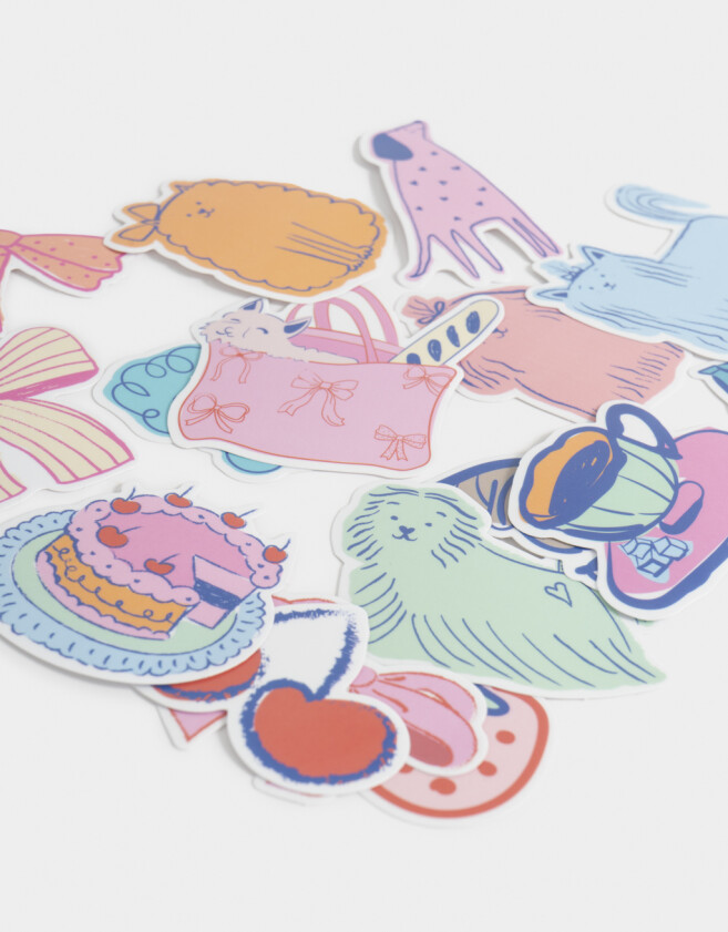 Stickers y Album Stickers Animalito Set De Stickers Para Botellas - Combinacion Multicolor