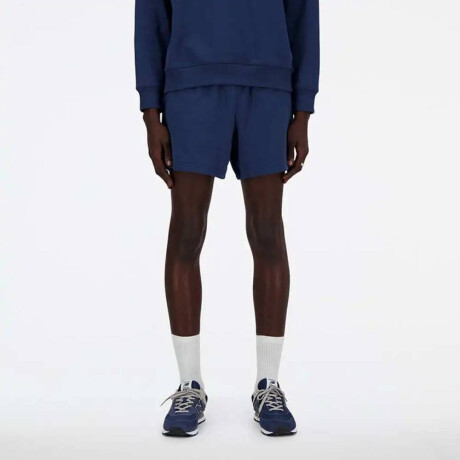 Short Athletics French Terry 5'' de Hombre Azul