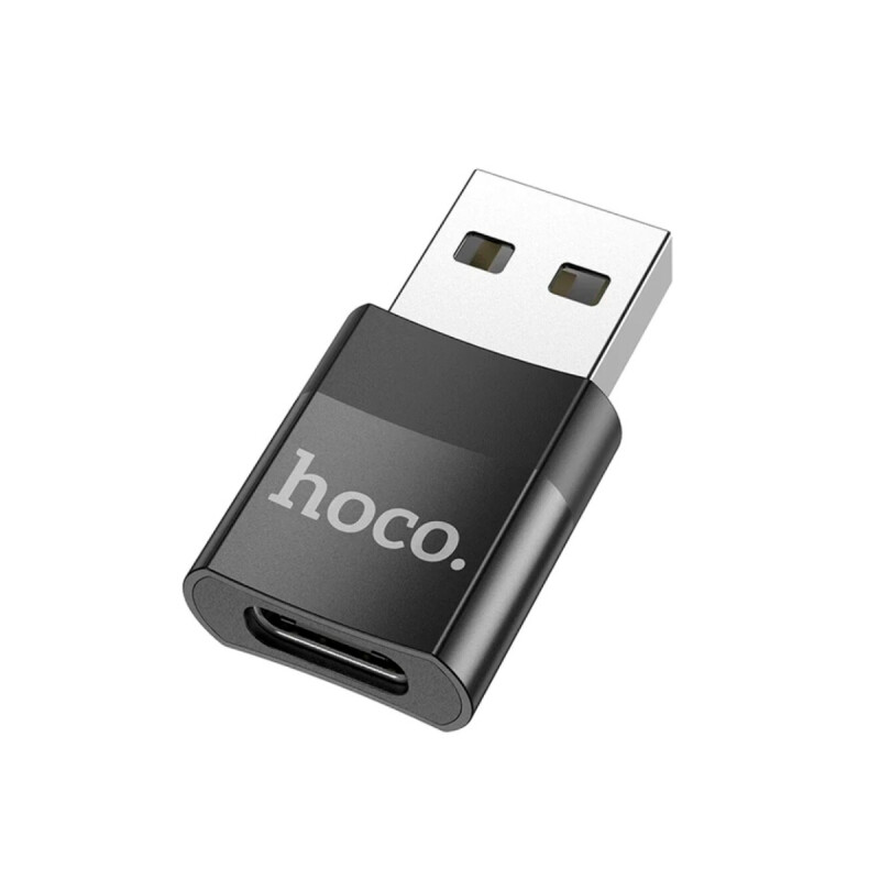 Adaptador HOCO UA17 USB-C H a USB-A M Negro Adaptador HOCO UA17 USB-C H a USB-A M Negro