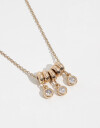 Cadena Corta con Dije Strass Collar Con Dije De Cubic Zirconia - Dorado