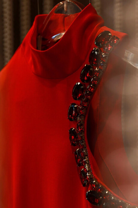 Vestido Betsy Cristales Rojo