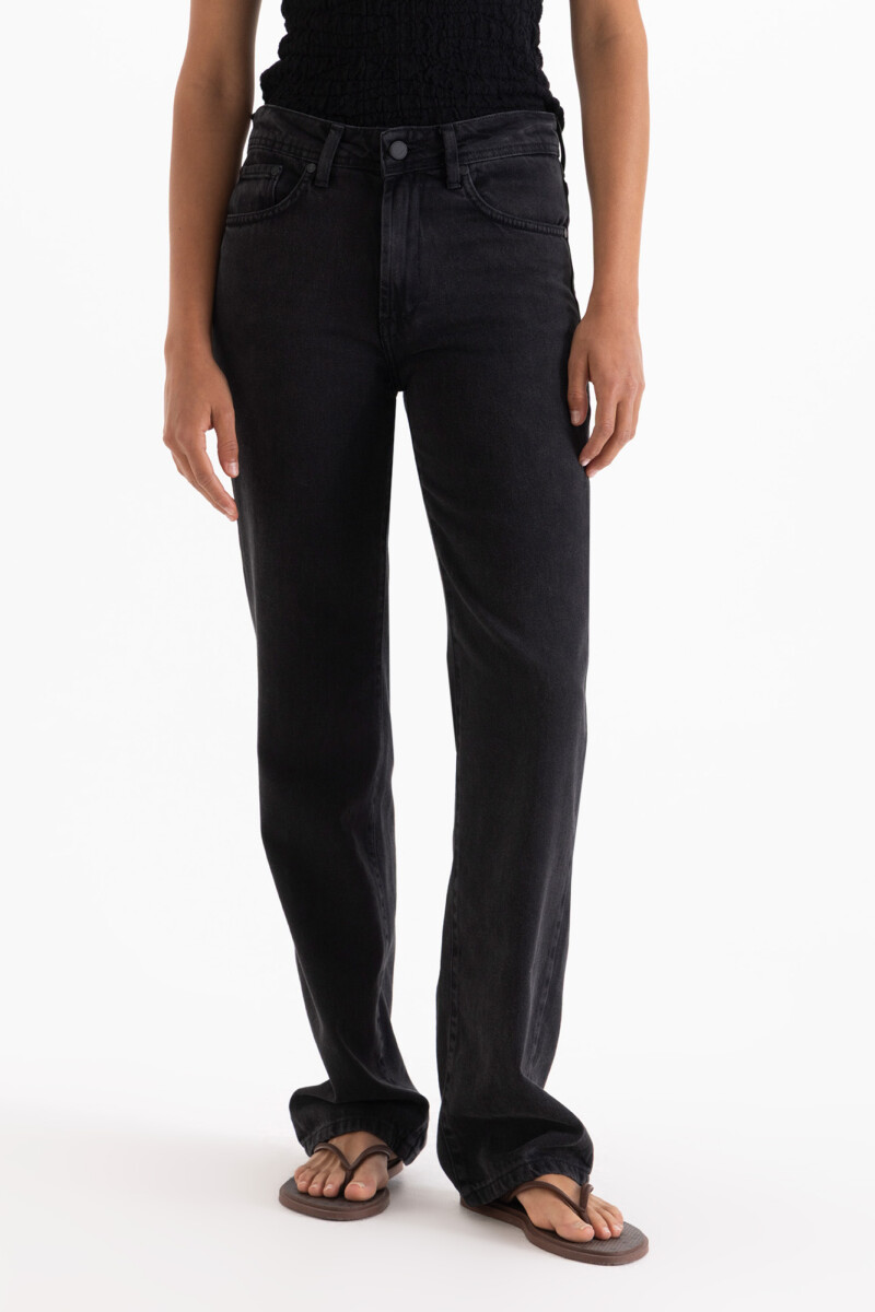 JEANS STRAIGHT BLACK Negro
