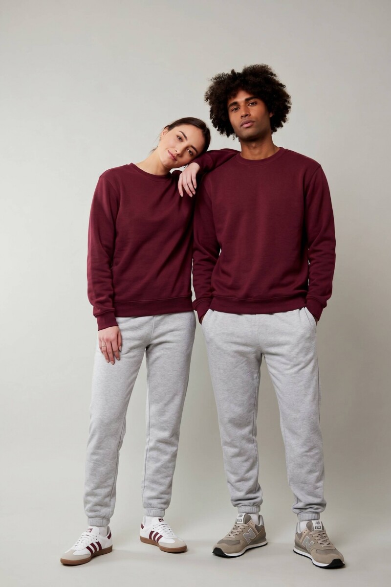 Pantalón dep clásico c/puños elásticos - UNISEX Gris melange claro
