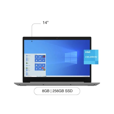 Notebook LENOVO Ideapad 3 14' HD 256GB / 8GB RAM Celeron N4020 W11H Notebook LENOVO Ideapad 3 14' HD 256GB / 8GB RAM Celeron N4020 W11H