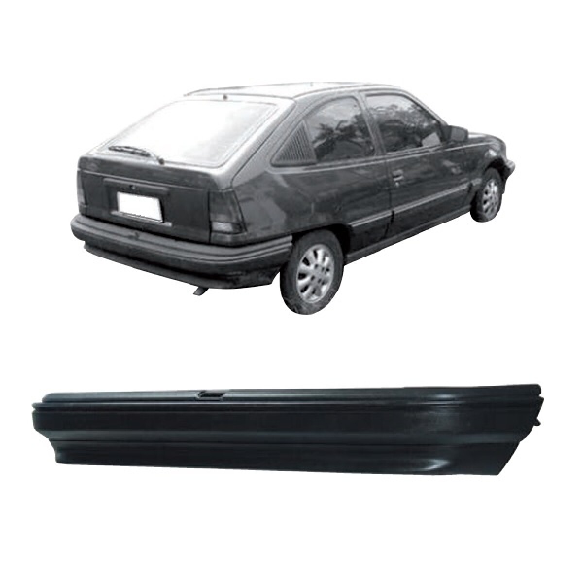 PARAGOLPE TRASERO NEGRO - KADETT 