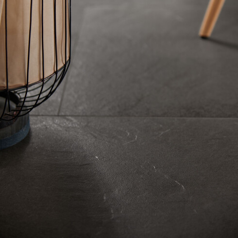 PORCELANATO TIPO PIEDRA NEGRO Textura Mate 60X120 Piso Pared GAMAS DE NEGRO