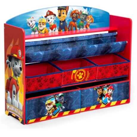 Organizador de libros y juguetes Deluxe Paw Patrol ROJO