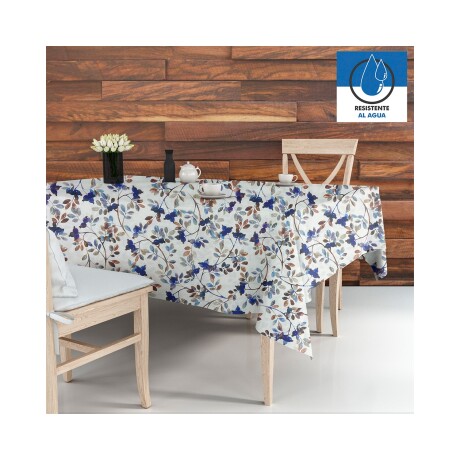 Mantel rectangular Home Class repele el agua 140x210cm Azul Azul