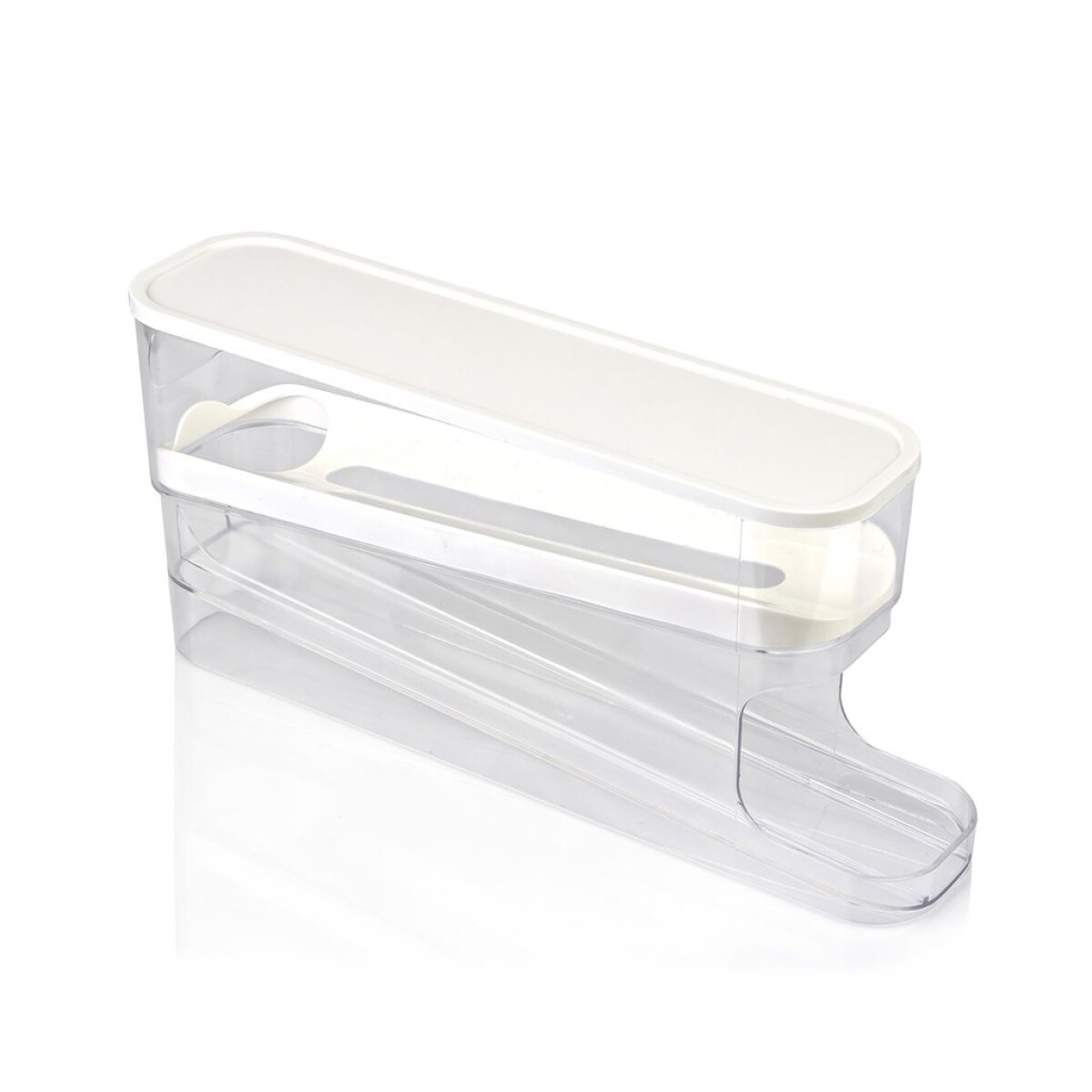 HUEVERA 2 NIVELES DOCENA 32x9x15CM BLANCO 