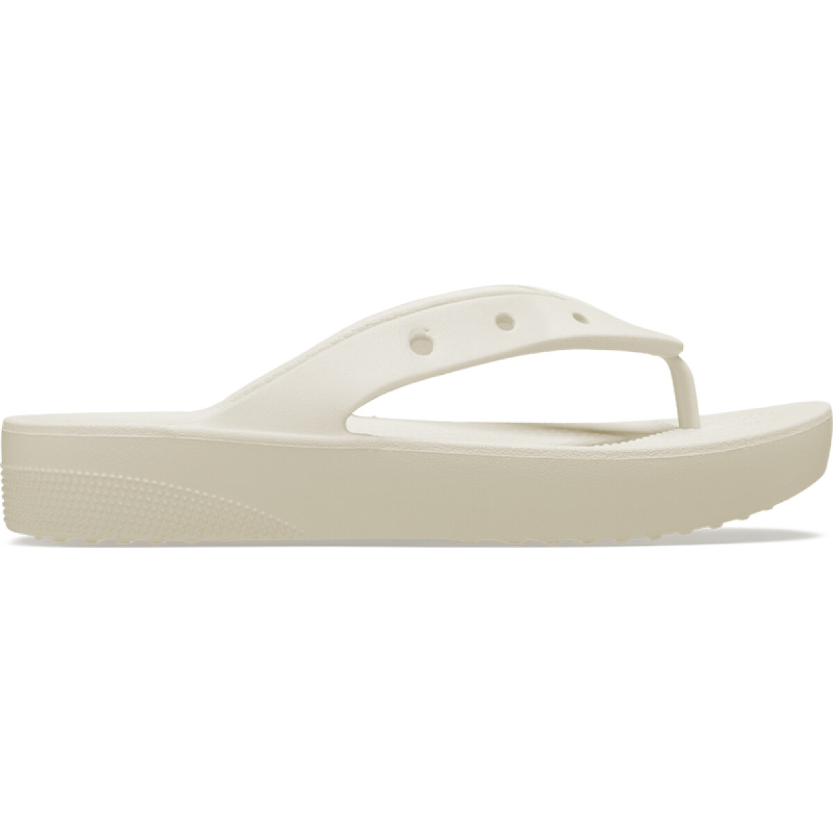 Ojotas Crocs Classic Flip Platform - Beige 