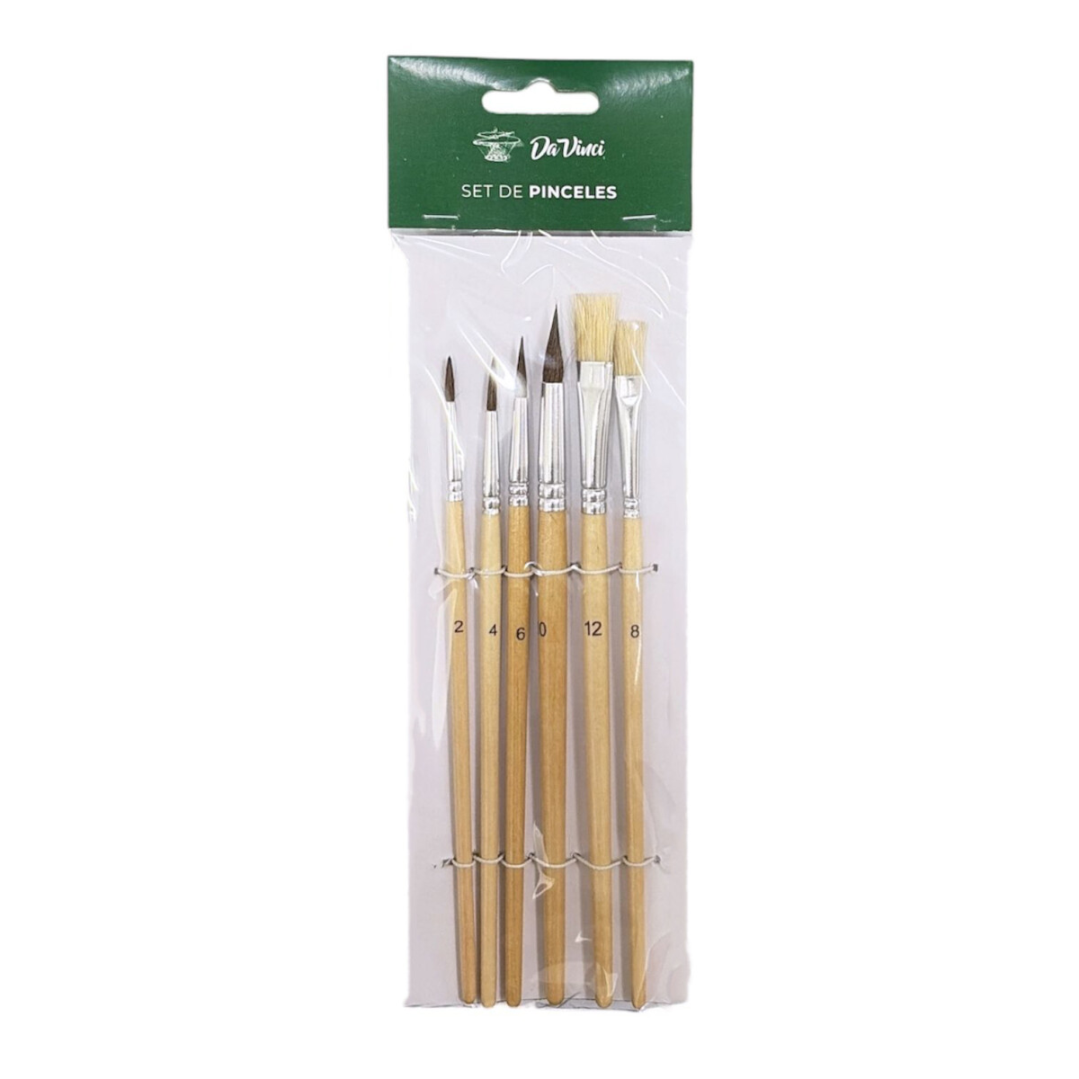 Pinceles Da Vinci 6 pcs - Naturales 
