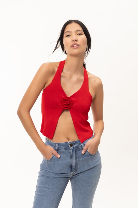 Top Verbena Rojo