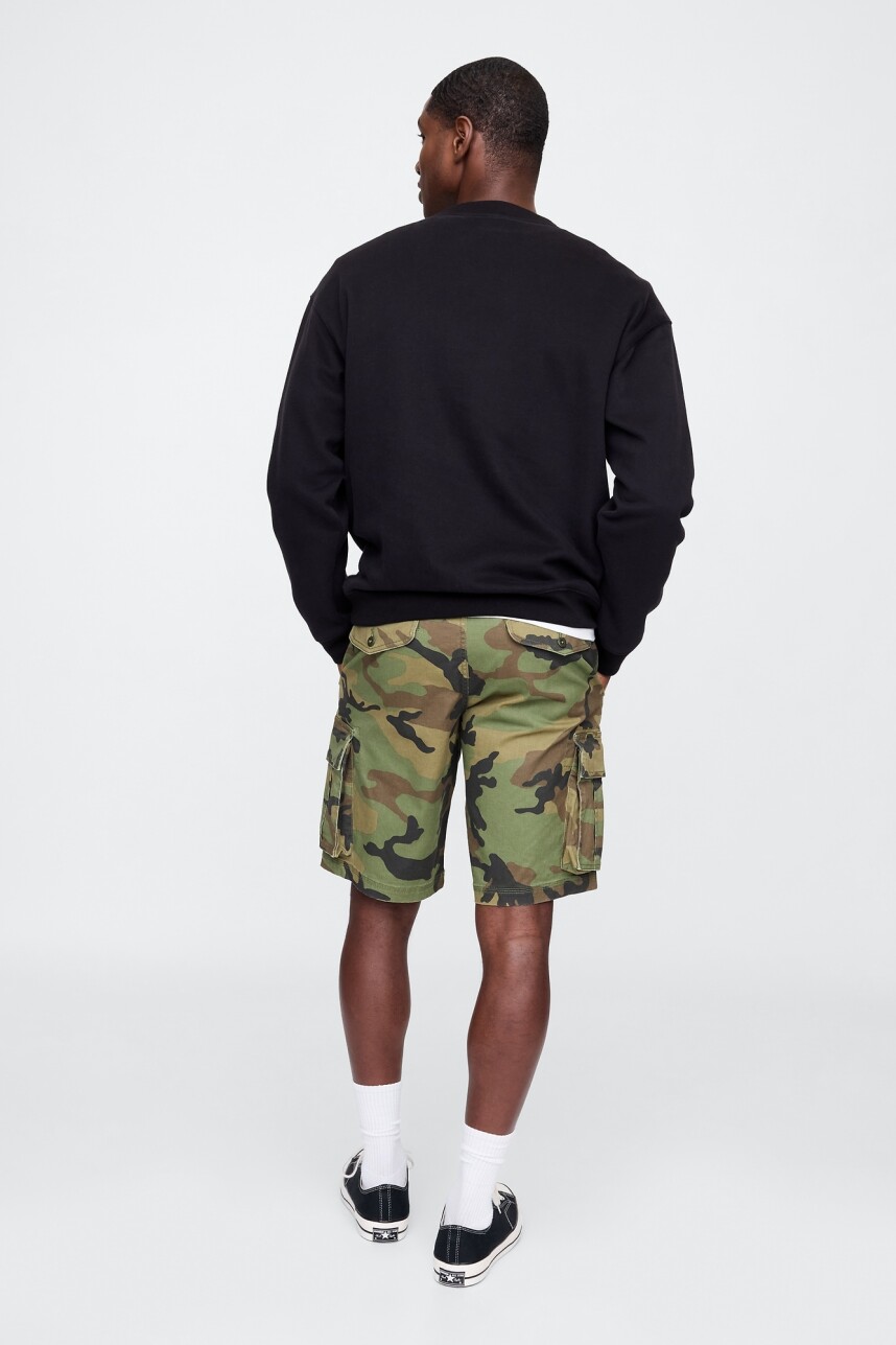 Bermuda Cargo 11Inch Hombre Mesculen Green