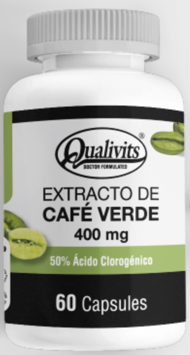 Qualivits Extracto de Café Verde 400mg 60 Cápsulas – Antioxidante y Metabolismo Activo