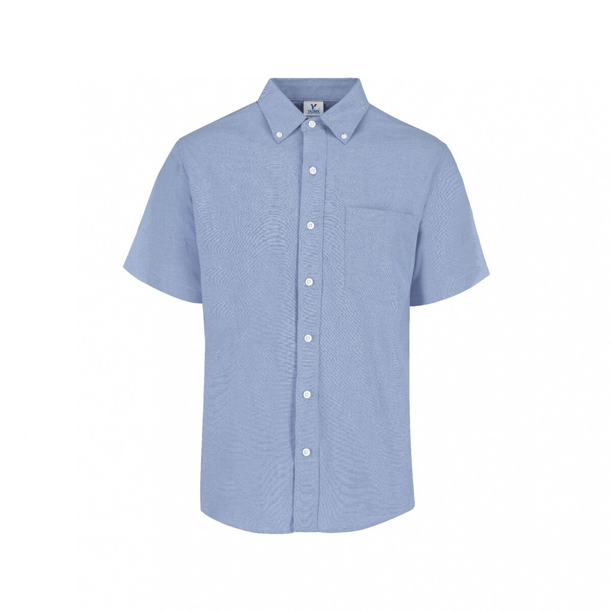 Camisa oxford manga corta - Azul claro 