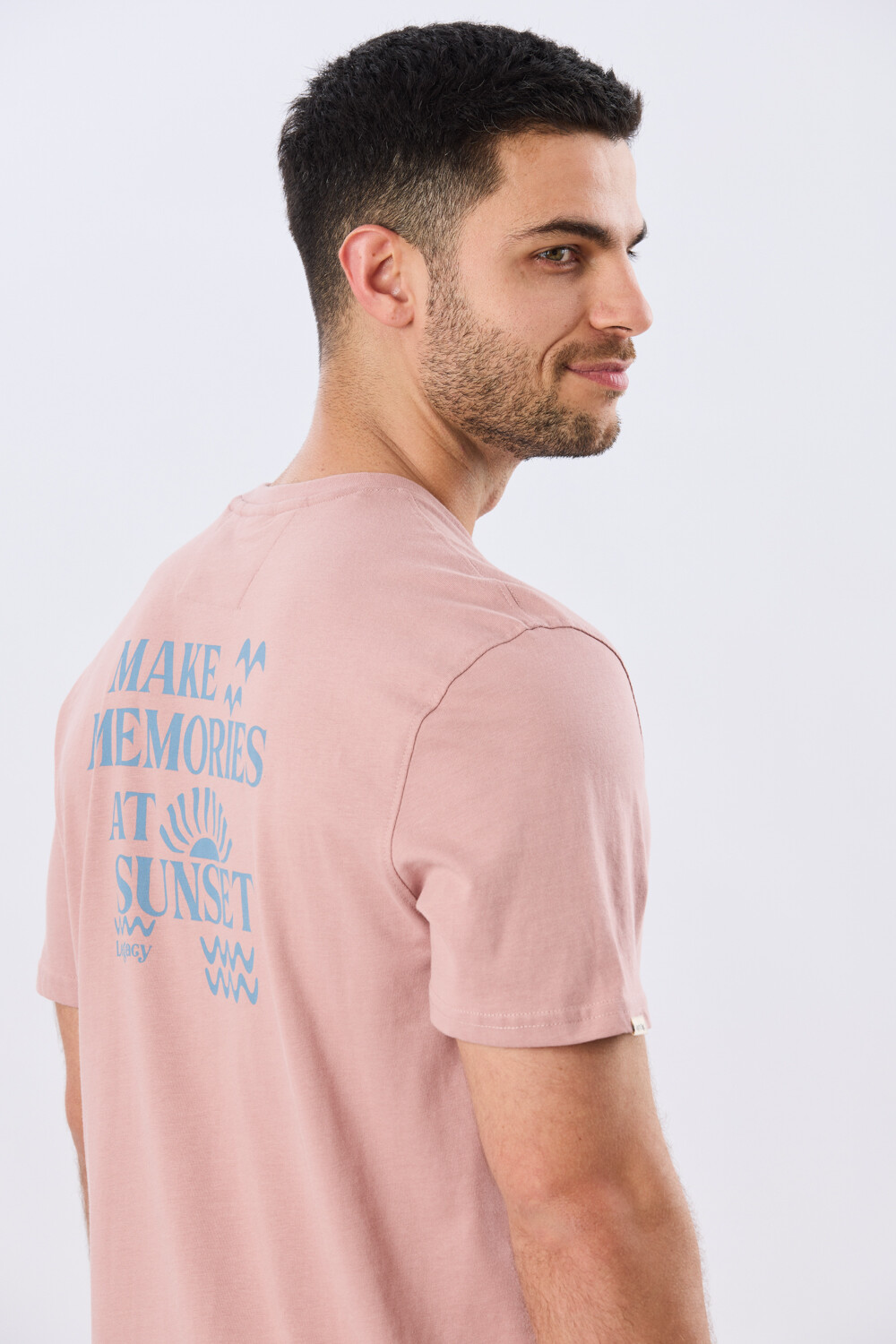 REMERA ESTAMPADA DE ALGODÓN Rosa
