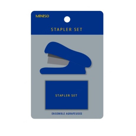 Mini engrampadora azul