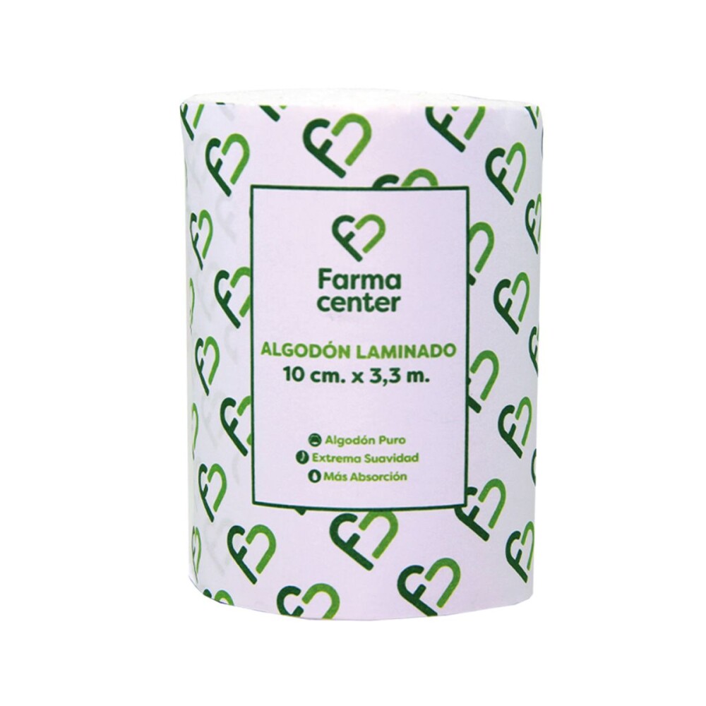FARMACENTER ALGODON LAMINADO 10 CM UNID única