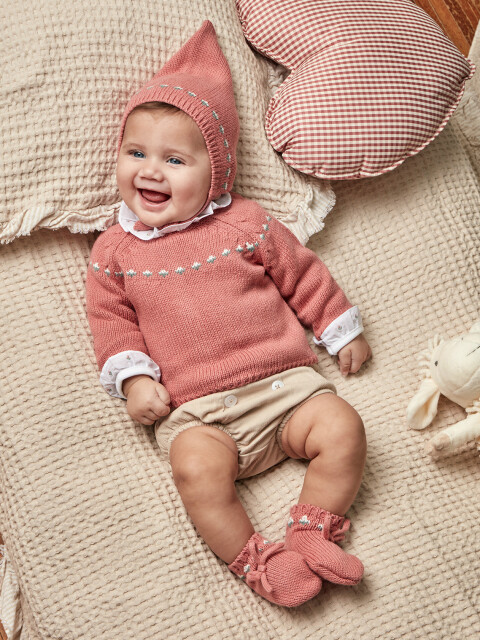 Jersey Con Greca Coral Claro
