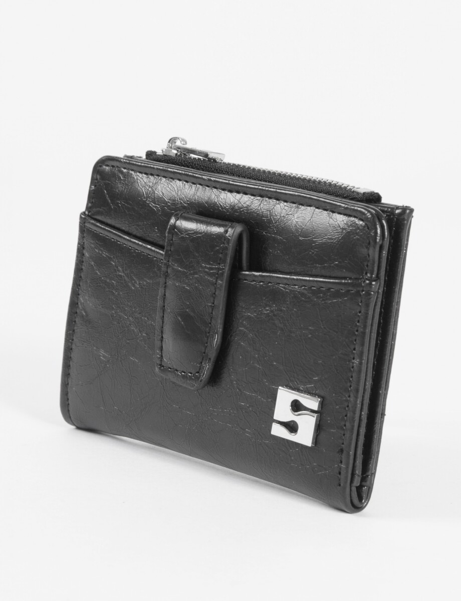 Billetera shinny - negro 