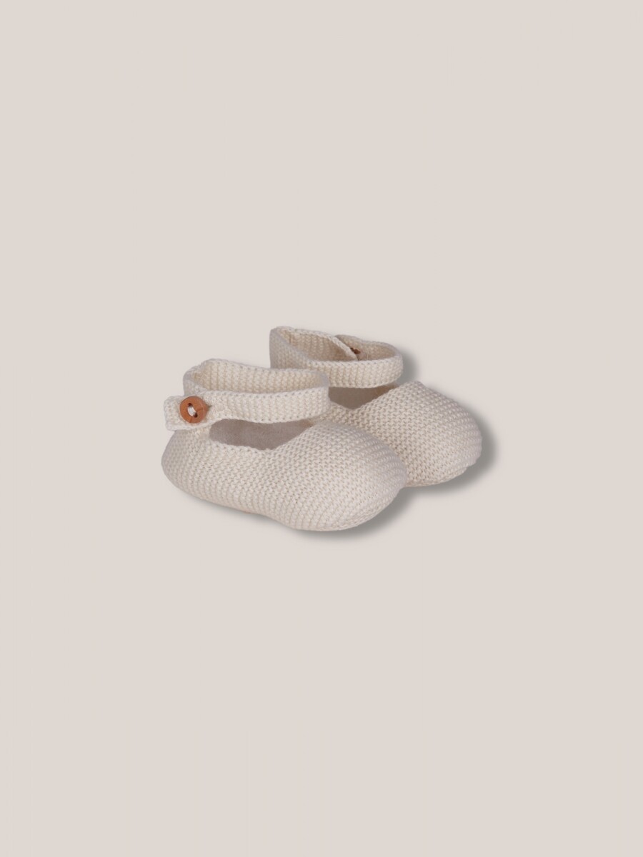 Patuco De Punto De Bobo Blanco