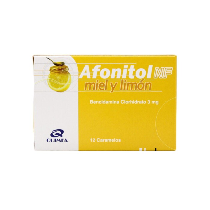 AFONITOL NF MIEL Y LIMON CJ X 12 CARAMEL única