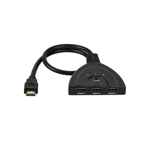 Adaptador Splitter Switch HDMI 3 puertos 1080p Adaptador Splitter Switch HDMI 3 puertos 1080p