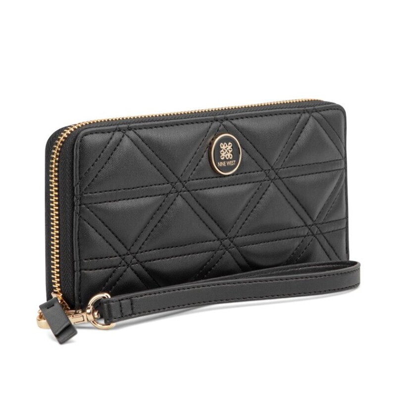 Small Leather Good Harland Slg Zip Arnd Wrslt Wlt Black