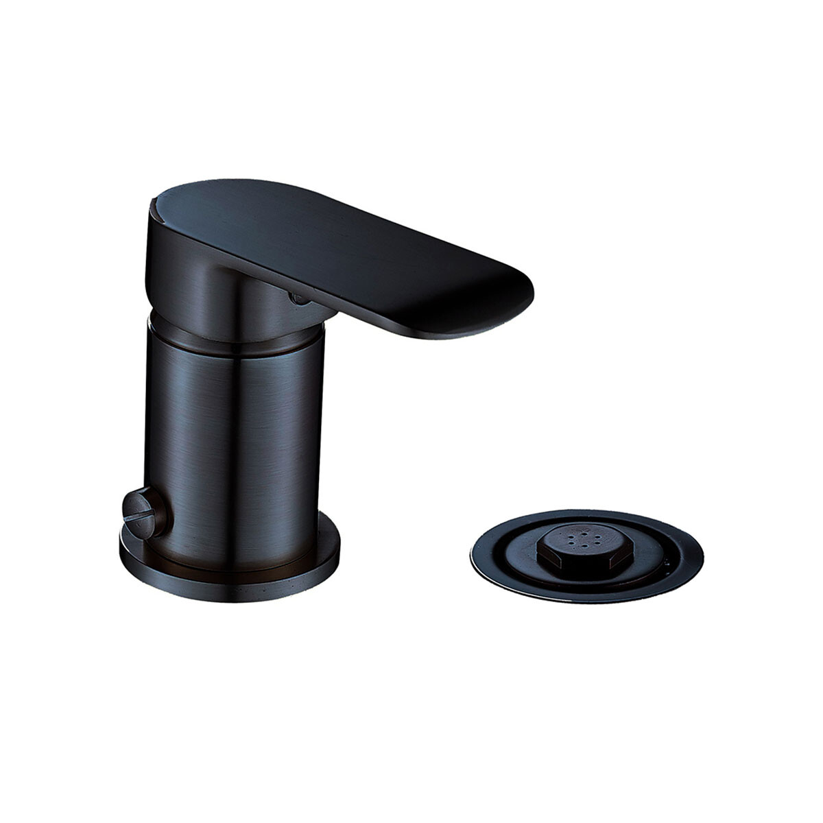 Griferia Monocomando De Bidet Negro Mate 