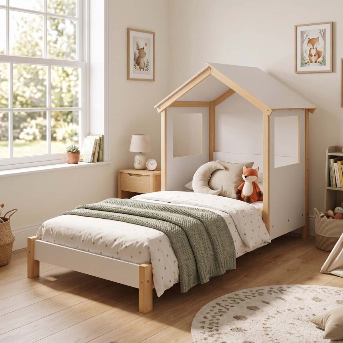 Cama Casita 1 Plaza - Juvenil 