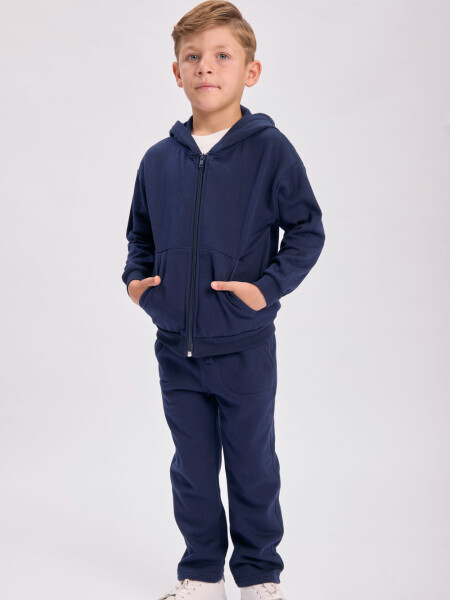 Campera deportiva básica Azul Marino