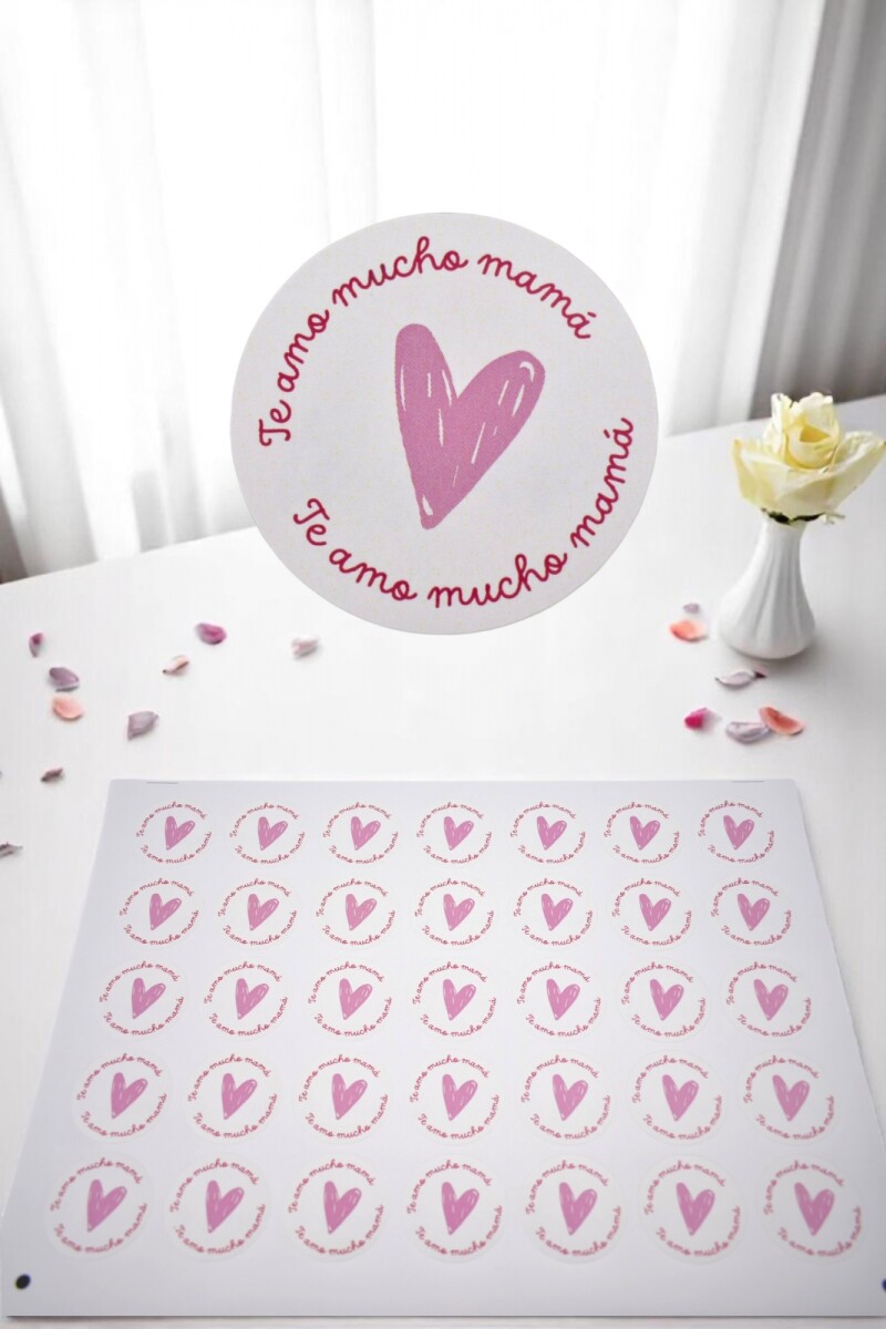 Stickers día de la madre plancha - DISEÑO 19 