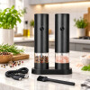 Set Molinillo Eléctrico de Sal y Pimienta Recargable USB con Soporte Set Molinillo Eléctrico de Sal y Pimienta Recargable USB con Soporte