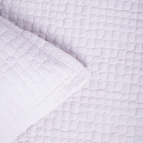 SET CUBRECAMA QUEEN ALGODON-Y-POLIESTER NATURAL-BEIGE RICE CRUDO