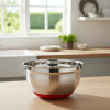 Bowl acero inox 25 cm base silicona negra PRISMA Bowl acero inox 25 cm base silicona negra PRISMA