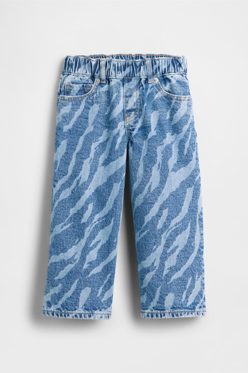 Jean Baggy Toddler Niña Zebra Print