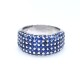 Anillo en oro 18k blanco y zafiros Anillo en oro 18k blanco y zafiros