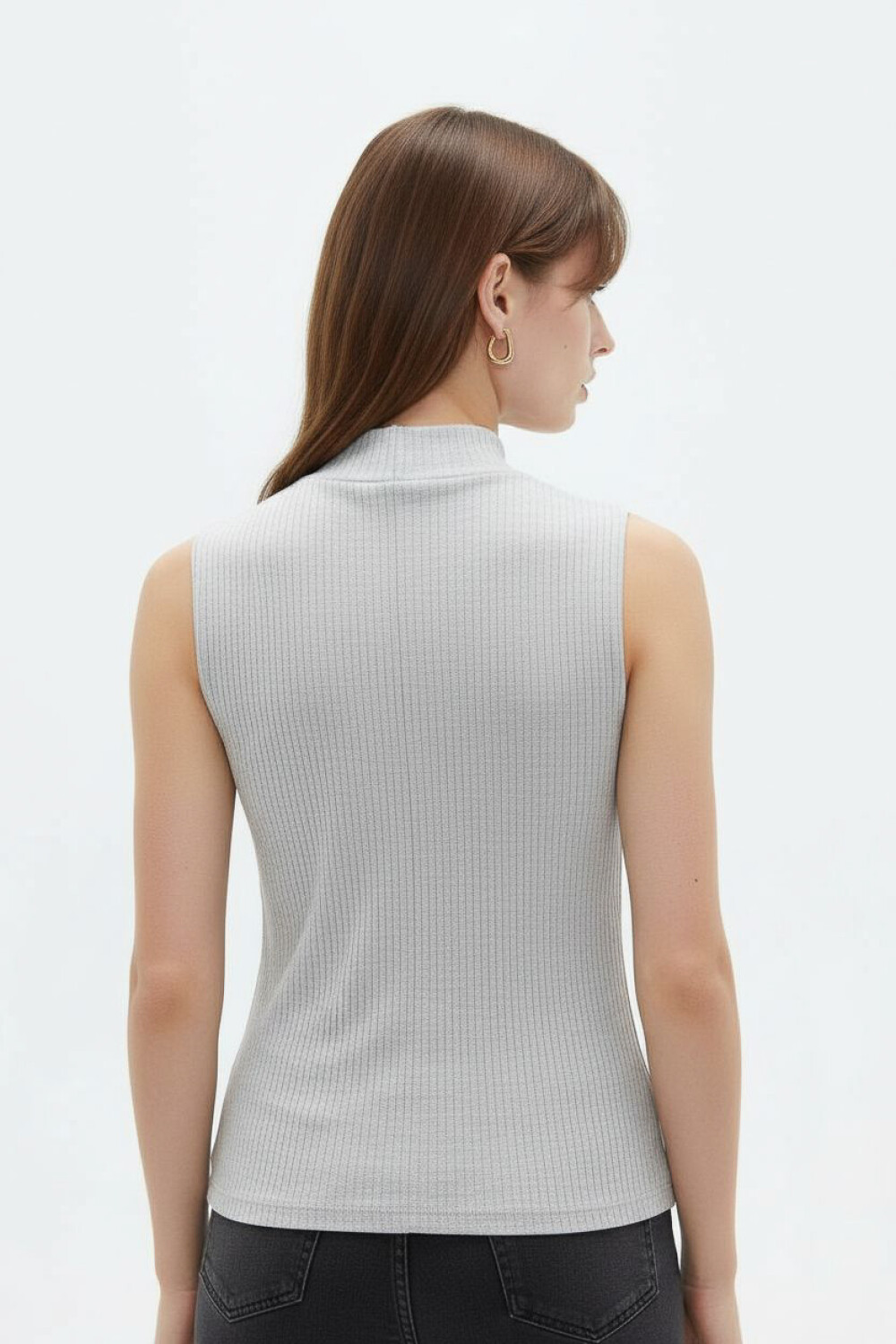 Remera Curea Gris Melange Medio