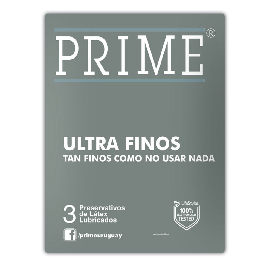Preservativos Ultra Fino x3 – Prime Preservativos Ultra Fino x3 – Prime
