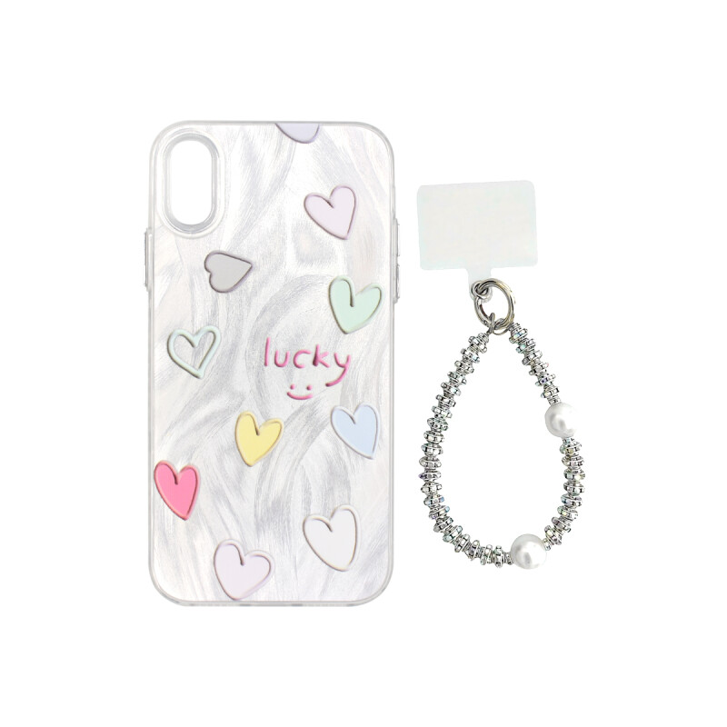 Protector para iPhone XR diseño lucky con correa Protector Para Iphone Xr Diseño Lucky Con Correa