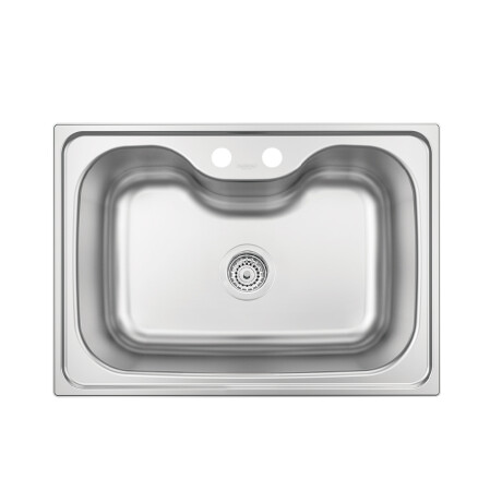 PILETA DE COCINA ACERO INOXIDABLE 48.5X68.5CM SIMPLE SIN ACCESORIOS MODELO MORGANA TRAMONTINA 000