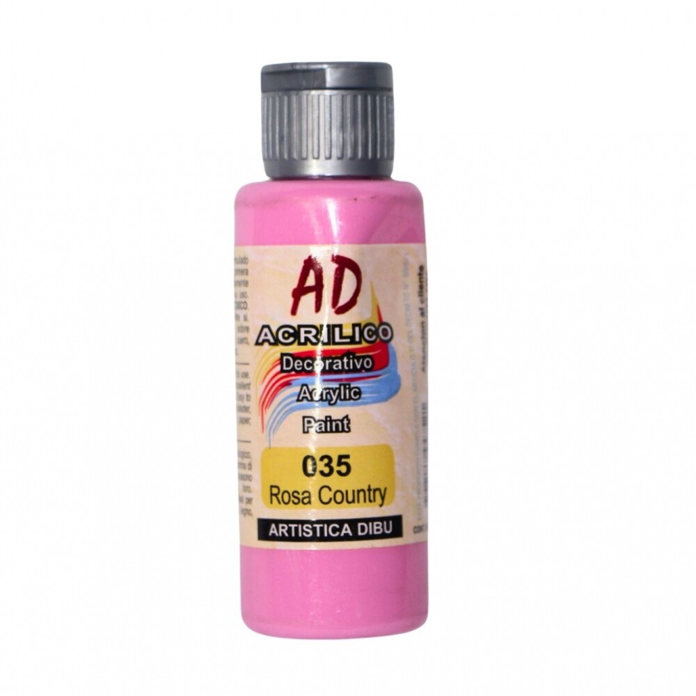 PINTURA ACRILICA ARTISTICA DIBU 60 ML. DIFERENTES COLORES COLOR ROSA COUNTRY 035