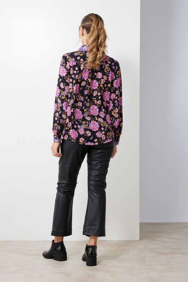 Camisa Flowers NEGRO/MULTI