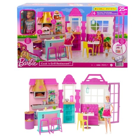 Set Barbie Restaurante con Muñeca 001